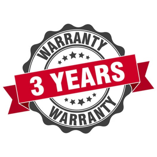 3-year warranty
